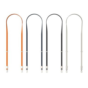 Logotrade promotional merchandise photo of: Nivo RCS recycled PET Crossbody lanyard