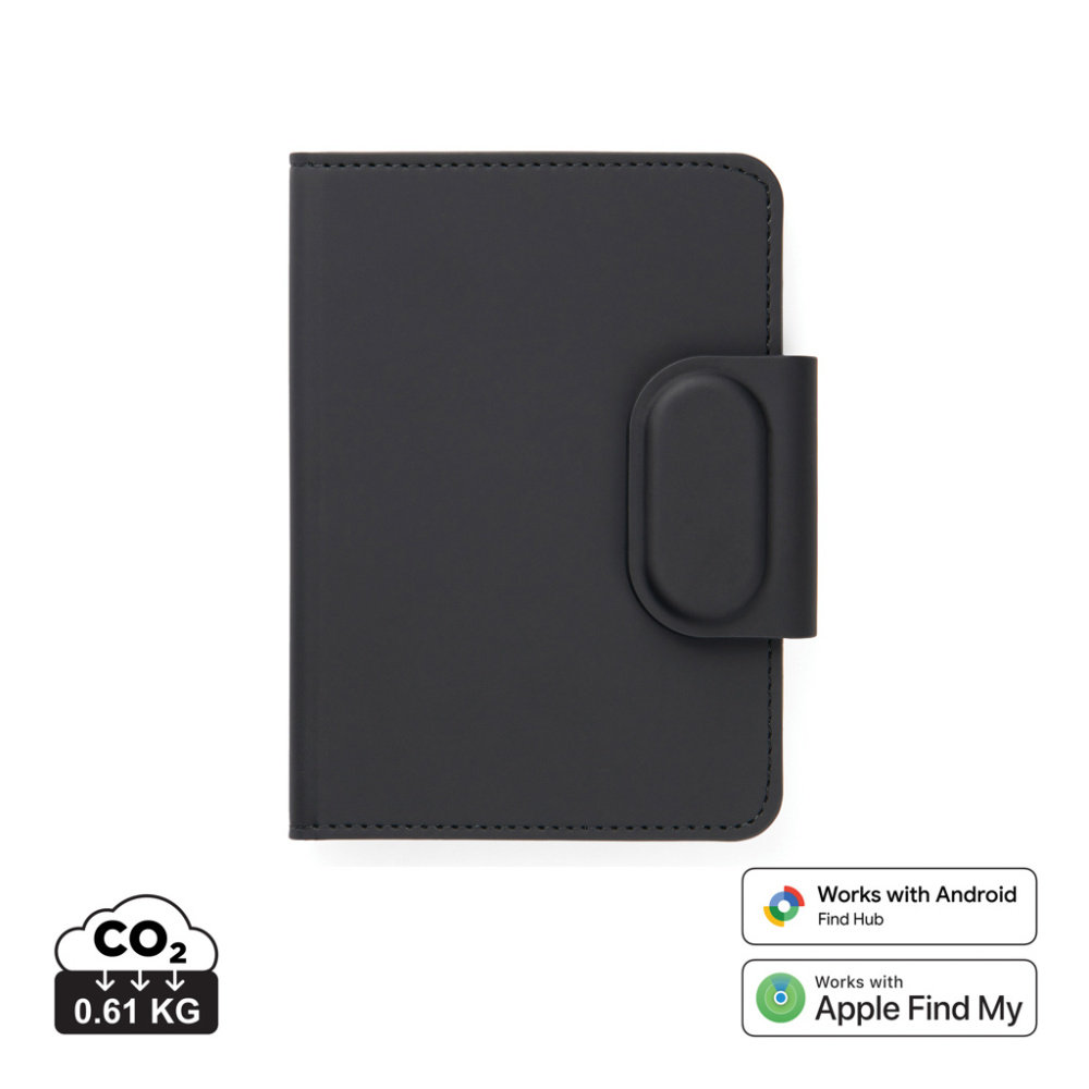 Logo trade promotional merchandise photo of: VINGA Baltimore RCS Passport Cover With Finder Dual