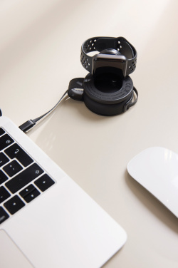 Logo trade corporate gifts picture of: VINGA Baltimore RCS 2-in-1 Wireless 15W Travel Charger