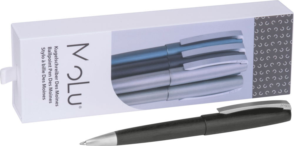 Logo trade advertising products picture of: Metal ballpoint pen Des Moines MoLu