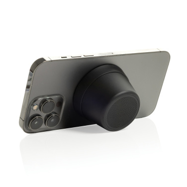 Logo trade promotional giveaway photo of: Nivio RCS recycled aluminum magnetic 5W Speaker