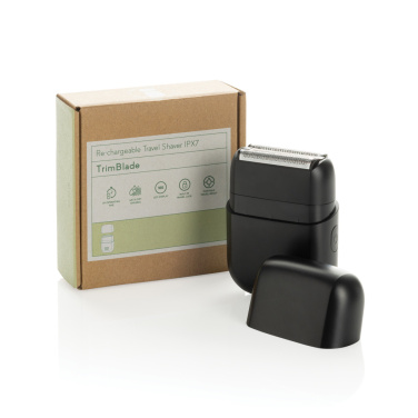 Logo trade corporate gifts picture of: TrimBlade re-chargeable Travel Shaver IPX7