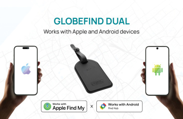 Logotrade corporate gifts photo of: Globefind Dual RCS luggage tag with worldwide locating