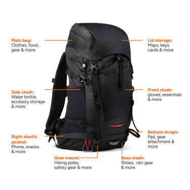 Logotrade advertising product picture of: Nordic Drift Trail RCS backpack 33L