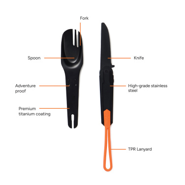 Logo trade promotional products picture of: Nordic Drift Trail 4 in 1 outdoor cutlery