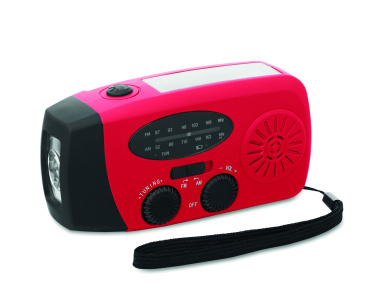 Logotrade promotional product picture of: Portable radio SOS with LED torch