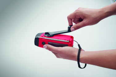 Logo trade promotional item photo of: Portable radio SOS with LED torch