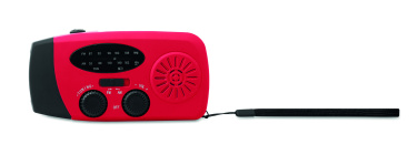 Logo trade promotional gifts image of: Portable radio SOS with LED torch