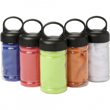 Logotrade reklaamkingituse foto: Remy jahutusrätik PET konteineris