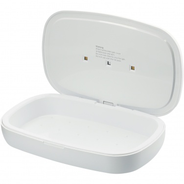 Logotrade firmakingitused pilt: UV-kapsel nutitelefoni desinfitseerimisvahend koos 5 W juhtmevaba laadimispadjaga