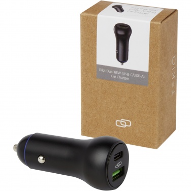 Logotrade firmakingitused pilt: Pilot topelt 55 W USB-C/USB-A autolaadija