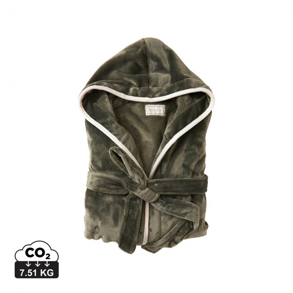 Logo trade reklaamtoote pilt: VINGA Louis luksuslik plüüsist hommikumantel, suurus S-M