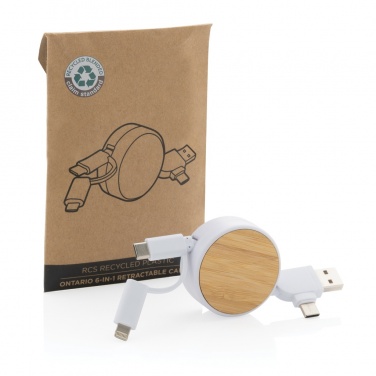 Logo trade meened foto: RCS taaskasutatud plastist Ontario 6-in-1 sissetõmmatav kaabel