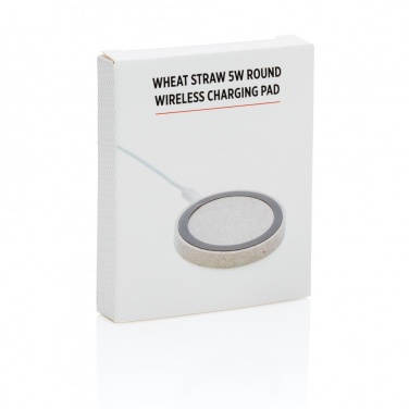 Logotrade meened pilt: Wheat Straw 5W ümmargune juhtmevaba laadimisalus