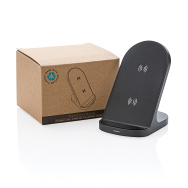 Logo trade ärikingid foto: RCS taaskasutatud plastist topeltpooliga juhtmevaba alus 15W