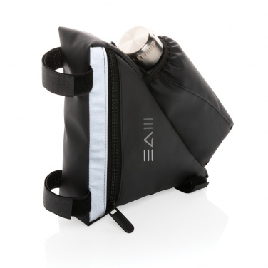 Logotrade ärikingituse foto: PU hea nähtavusega rattaraami kott pudelihoidjaga