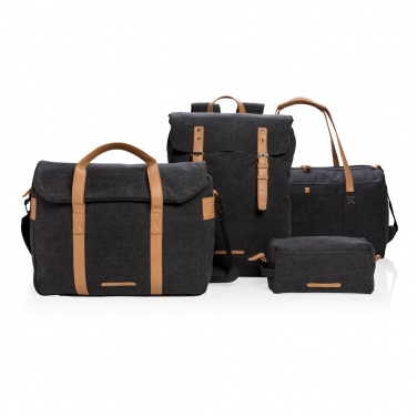 Logotrade ärikingituse foto: Lõuendist sülearvuti seljakott PVC-vaba