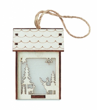 Logotrade reklaamkingi foto: MDF maja valgustusega