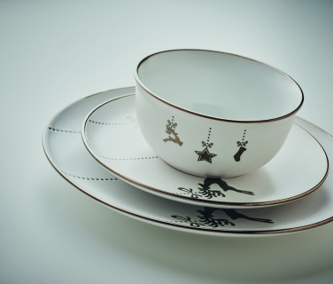 Logotrade reklaamtoote foto: 4-osaline keraamiline lauaseade