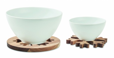 Logo trade firmakingid foto: Akaatsia puidust potihoidjate komplekt