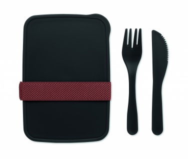 Logo trade reklaamtooted foto: Lõunakarp koos söögiriistadega