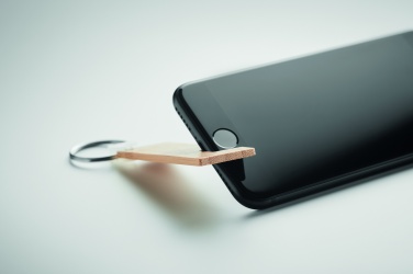 Logo trade reklaamtoote pilt: Bambusest alus ja võtmehoidja Savonlinna