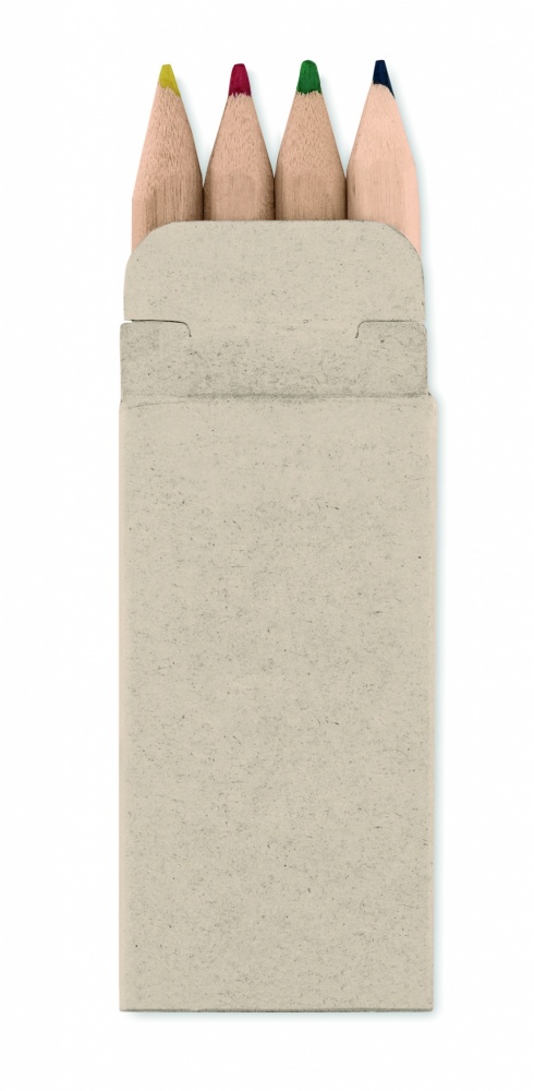 Logotrade ärikingituse foto: 4 mini värvilist pliiatsit