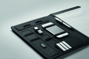 Logotrade firmakingi foto: A4 mapp koos juhtmevaba laadijaga 5W