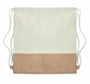 Logotrade meened pilt: Pingutusnööriga kott džuudist detailidega