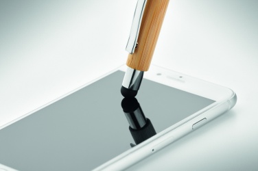 Logotrade reklaamtoote foto: Bambusest pastapliiats sinise tindiga