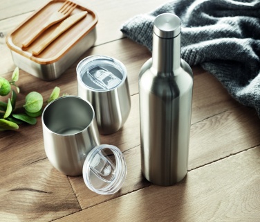 Logotrade reklaamtoote foto: Kaheseinaline pudeli ja kruusi komplekt