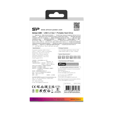 Logotrade ärikingi foto: Kõvaketas Silicon Power Armor A30 1TB