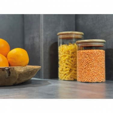 Logo trade reklaamkingituse pilt: Klaasist säilitusnõu kaanega ONTARIO 1000 ml