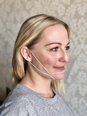 Logo trade reklaamkingi pilt: ATENA läbipaistev näokaitse-mask suu ja nina jaoks 1461162