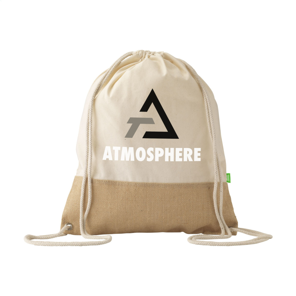 Logotrade reklaamkingituse foto: Kombineeritud orgaaniline seljakott (160 g/m²)