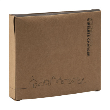 Logo trade reklaamkingi pilt: Bambusest 10 W juhtmevaba laadija juhtmevaba kiirlaadija