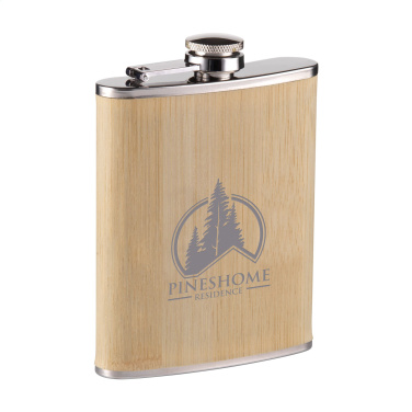 Logo trade reklaamkingituse pilt: Hipflask Bamboo 200 ml joogipudel