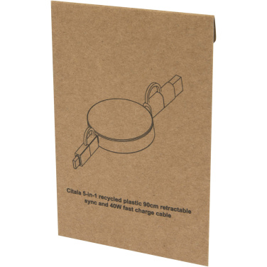 Logotrade firmakingitused pilt: Citala 5-in-1 taaskasutatud plastist 90 cm kiirlaadimiskaabel