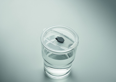 Logo trade reklaamkingi pilt: SIP klaasist joogitops kõrrega 400ml