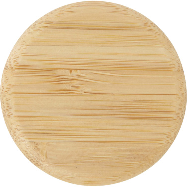 Logo trade ärikingitused foto: Porto 500 ml klaasist veepudel bambusest korgiga