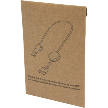Logotrade reklaamkingitused pilt: Citala 5-in-1 taaskasutatud plastist 30 cm kiirlaadimiskaabel