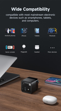 Logotrade firmakingi foto: Urban Vitamin Mendocino 65W GaN laadija sissetõmmatava kaabliga