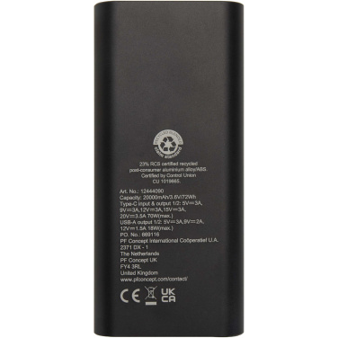 Logo trade reklaamkingituse pilt: Acamar 20 000 mAh 70W sülearvuti akupank