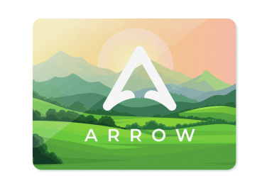 Logotrade meene foto: MAGREC 75 PVC-st ristkülikukujuline magnet