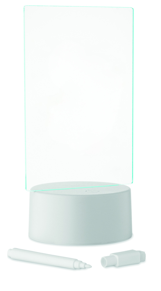 Logo trade firmakingi pilt: LEDMEMO valgustatud LED-märkmetahvel