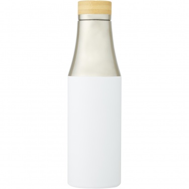 Logo trade mainostuote kuva: Hulan 540 ml:n kuparityhjiöeristetty pullo bambukorkilla, ruostumatonta terästä