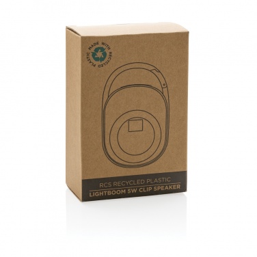 Logo trade mainoslahja kuva: RCS Lightboom 5W clip-kaiutin kierrätetystä muovista