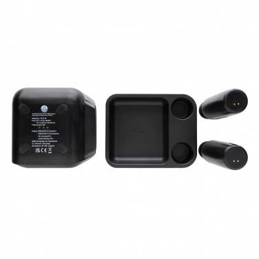 Logotrade mainoslahja tuotekuva: Singvibe RCS karaokesarja tuplamikrofonilla kierrätysmuovia