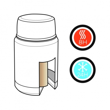 Logo trade mainostuotet tuotekuva: Kuparinen Swiss Peak Elite - ruokatermos