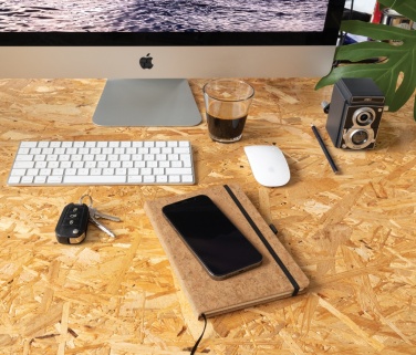 Logo trade mainoslahjat tuotekuva: Korkkinen kovakantinen A5 vihko